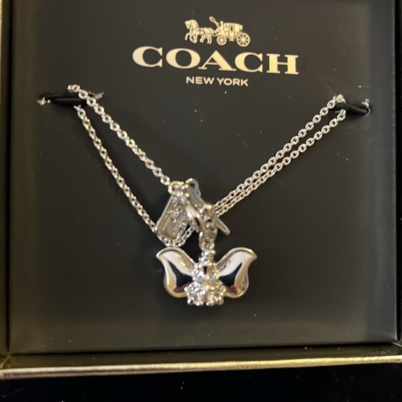 Coach X Disney Dumbo Stud Earrings And Toggle Bracelet - Picture 13 of 14